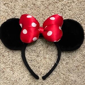 Red Polka Dot Bow Disney Ears